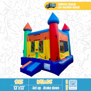 Colorful Castle Bounce House