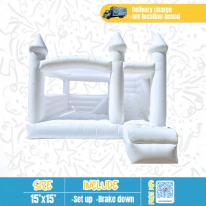 Castle Palace White Bounce House